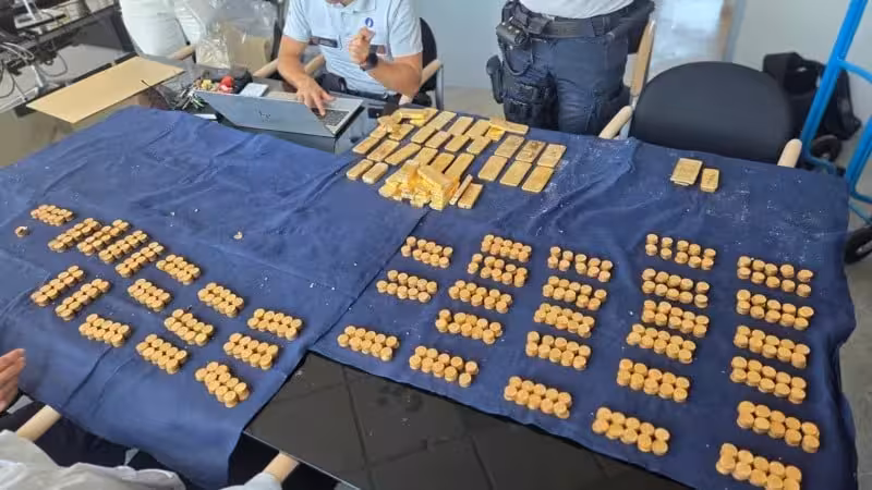 Officers Have Placed The Gold In Secure Storage.