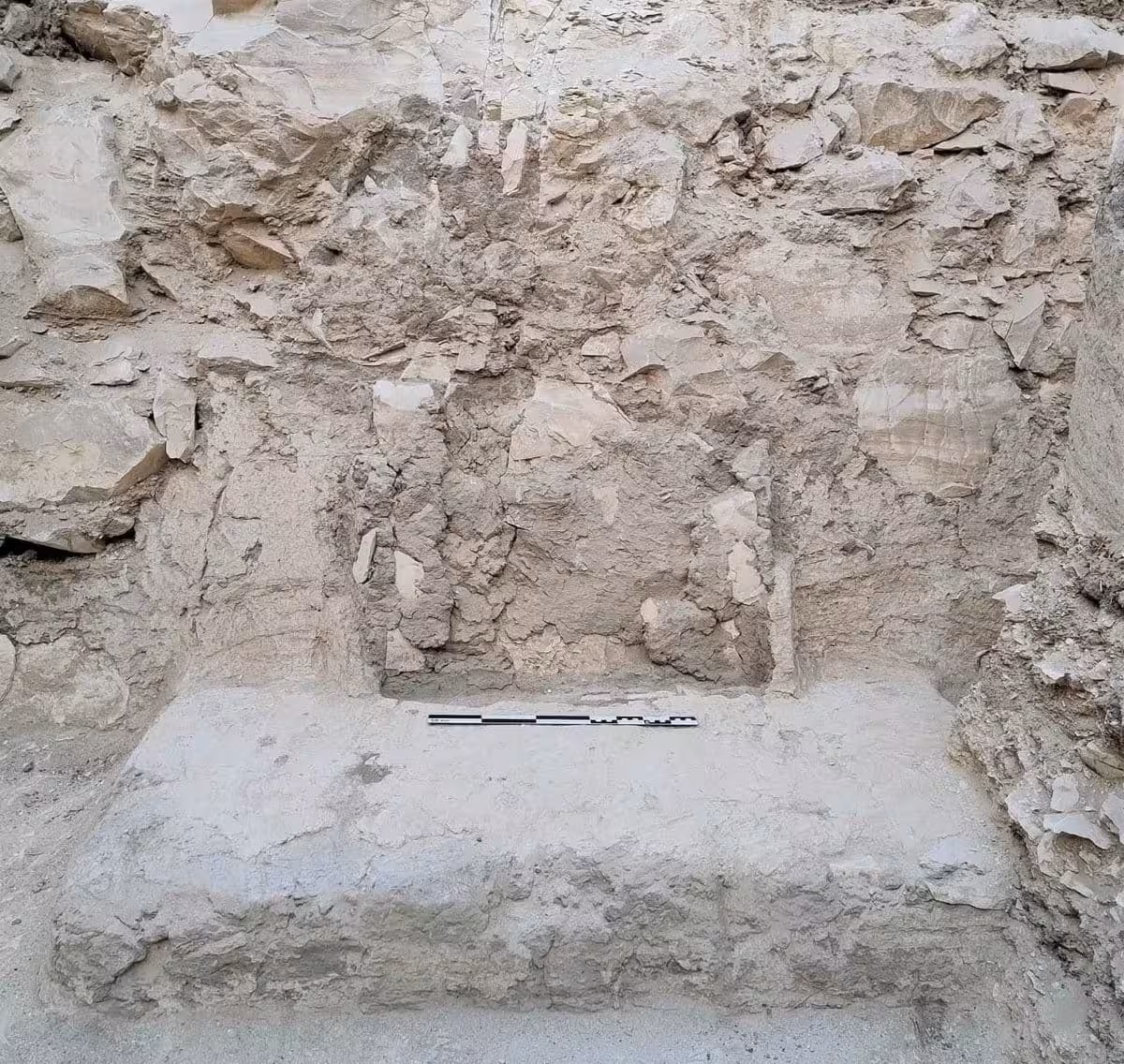 An Ancient Structure Unearthed During Excavations