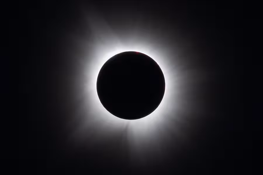 Skywatchers Witness The Total Solar Eclipse In Dallas, Texas, On April 8, 2024.