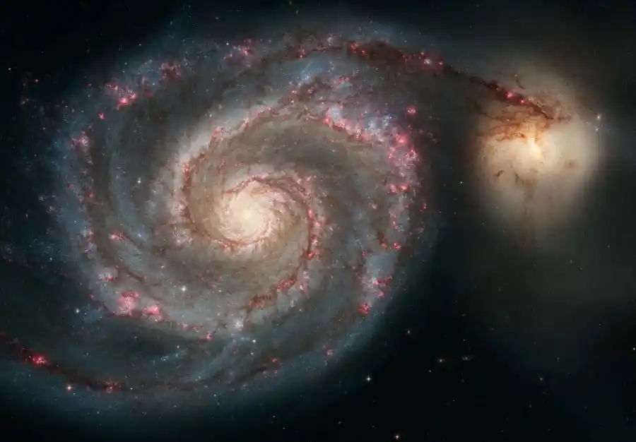 A Close Up Of The Whirlpool Galaxy.
