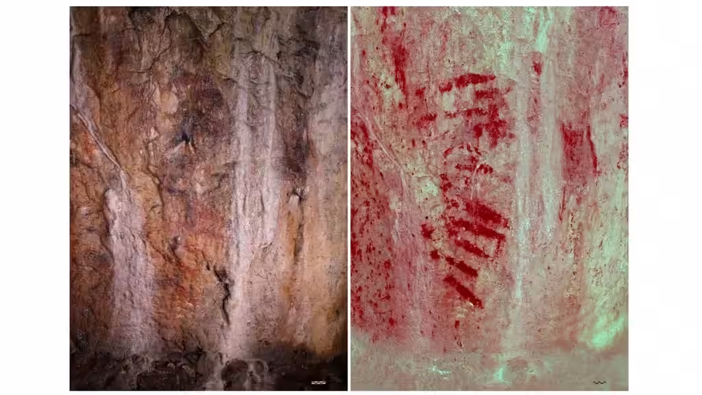 Red Painted Lines Inside Bacon Hole