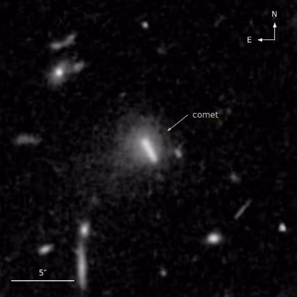 Comet C2026 S1 (euclid) Appears In An Image Taken By Esa's Euclid Space Telescope.