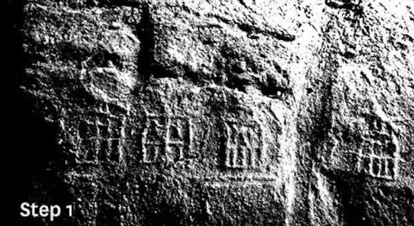 A Faded Ancient Inscription