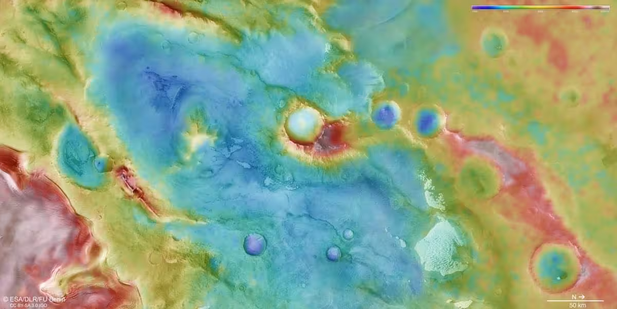 A Detailed Topographic View Of Mars’s Thyles Rupes Region