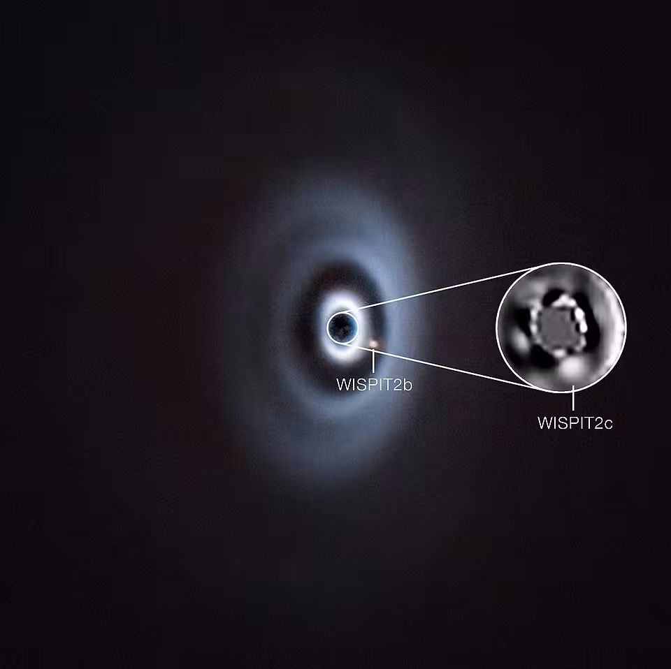 New Vlt Images Reveal Two Planets Still Taking Shape Around Wispit 2