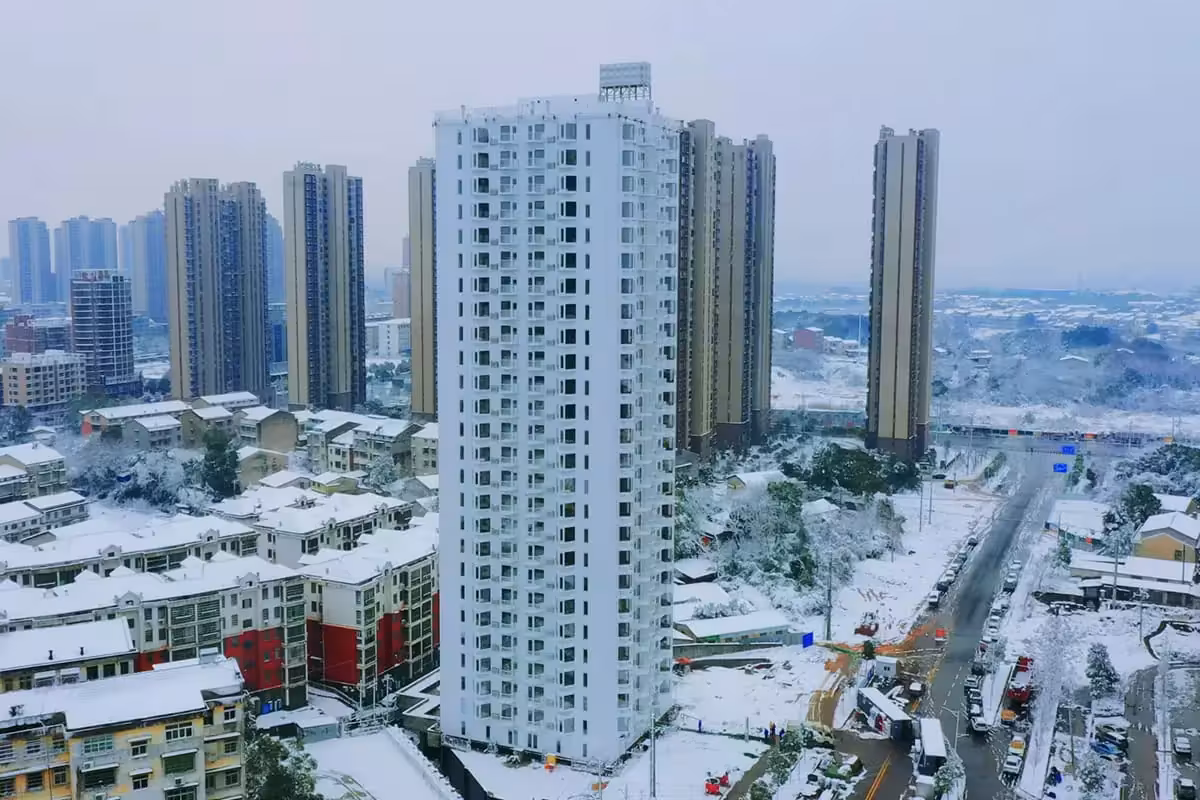 A High Rise That Takes Three Years In London Went Up In Five Days In Rural China