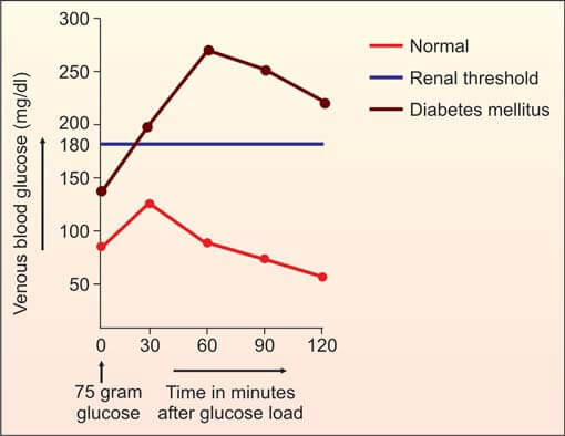 Oral glucose tolerance curve