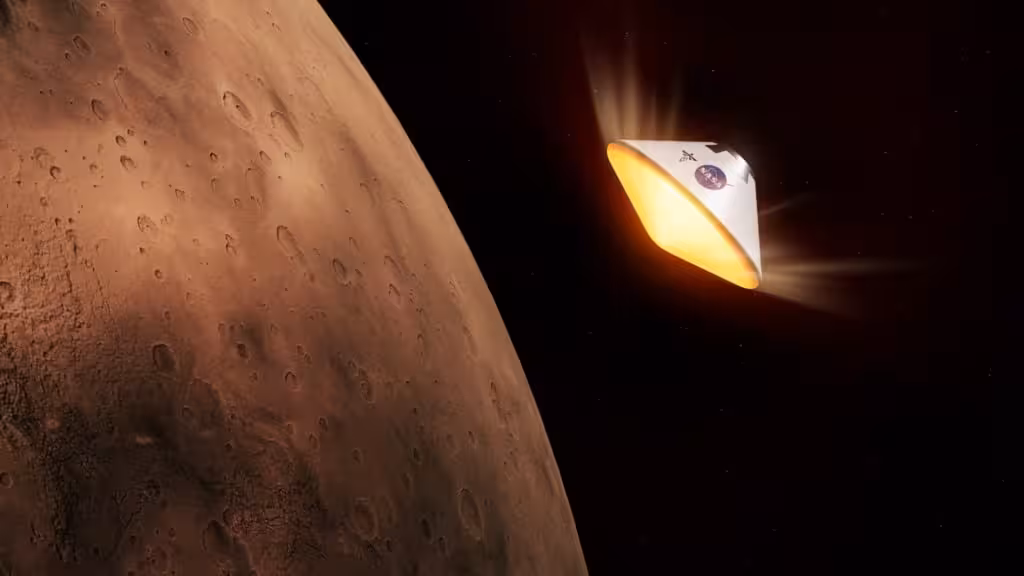 Concept Rendering Of The Aeroshell That Will Protect Nasa's Skyfall Spacecraft During Mars Entry