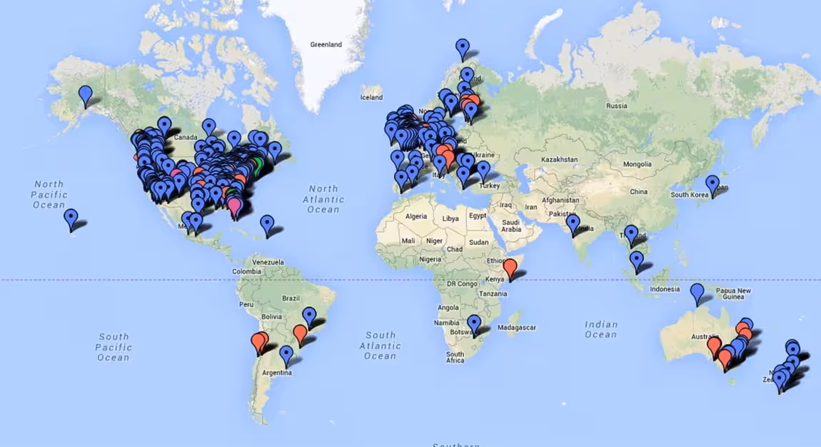 Global Distribution Of Reported “hum” Cases Across Continents
