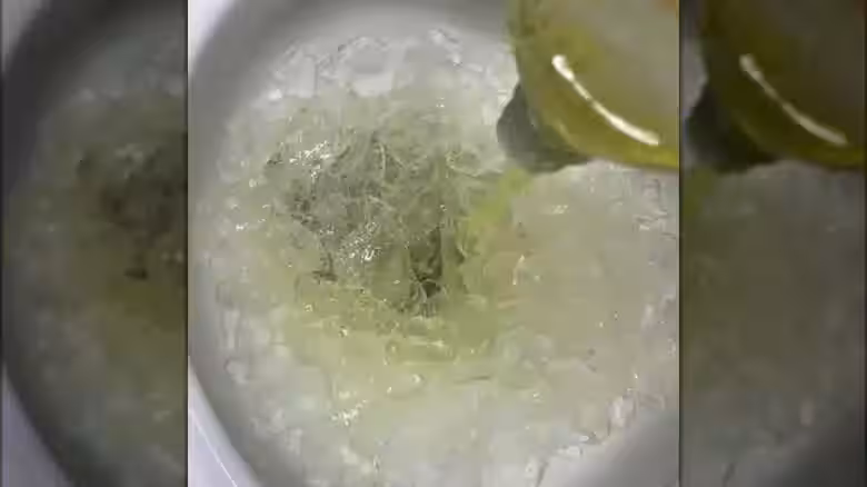 Ice Cubes Tumble Through The Bowl Like A Gentle Scrub Brush