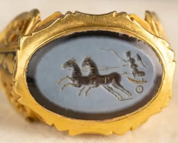 Close Up Of The 1,700 Year Old Ilminster Ring