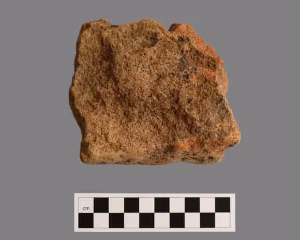 A Tile Fragment Recovered From The Roman Fort Site.