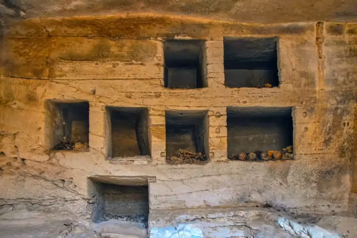 Some Of Seven Surface Limestone Built Tombs, Discovered In The Marina El Alamein Archaeological Site