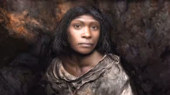 Artist’s Impression Of The Girl Of Gran Dolina, A Young Homo Antecessor Individual.