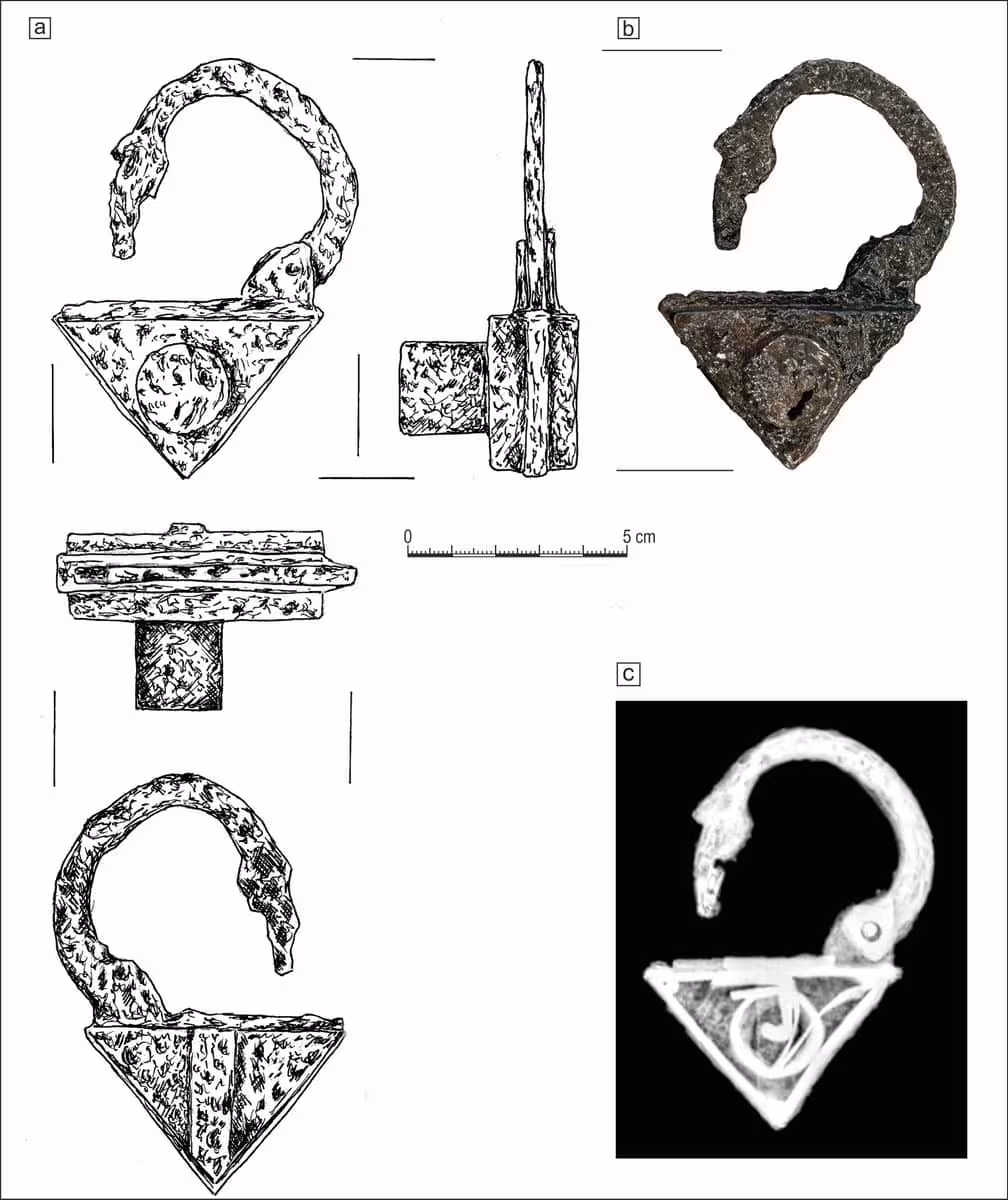 The Iron Padlock From Grave 75, Found Attached To The Left Foot Of A Young Woman Buried In 17th Century Poland.