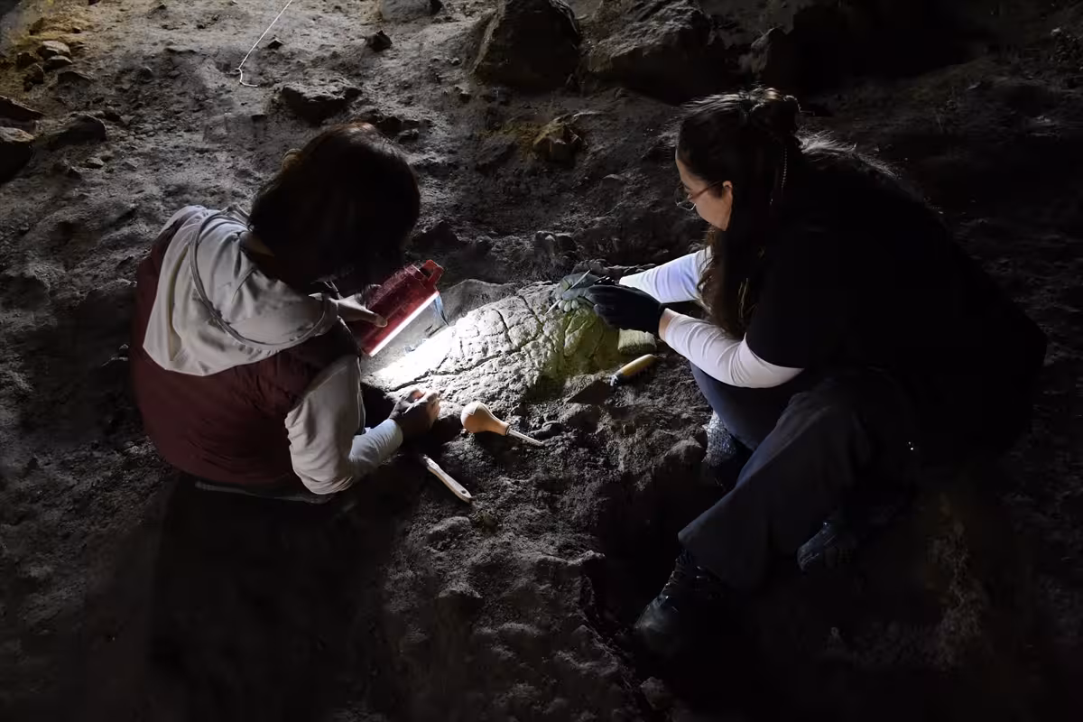 Researchers Document A Stone Artifact Uncovered During Archaeological Excavations Inside A Turkish Cave.