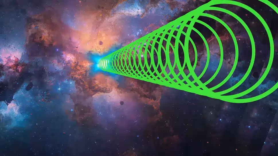 An Artist’s Impression Of An Unusually Long Lasting Gamma Ray Burst.