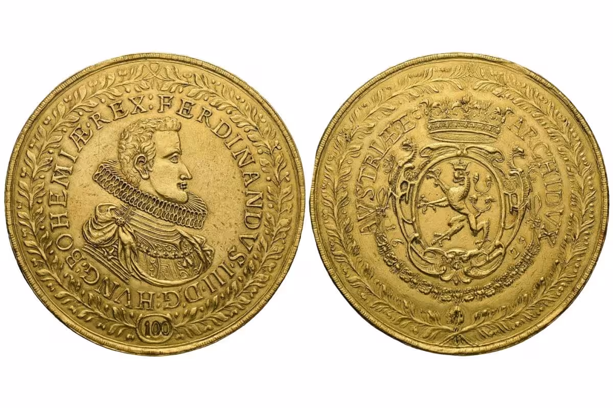 100 Ducat Gold Coin Of Ferdinand Iii Of Habsburg