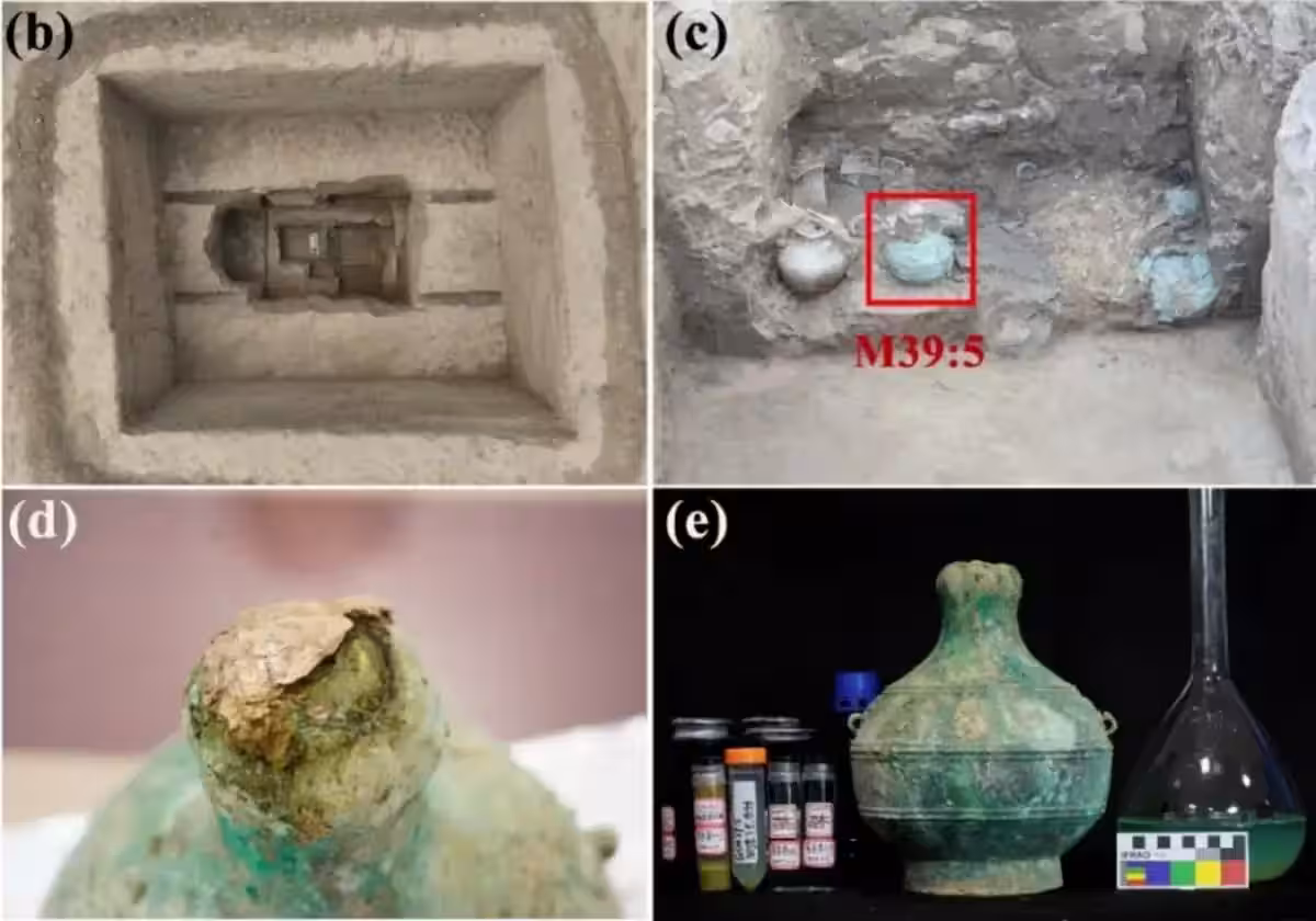alcoholic beverage Qin tomb china