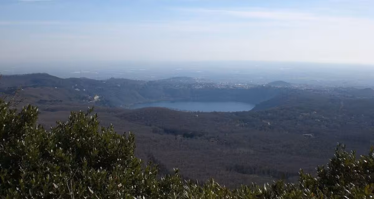 Panoramic View Of Lake Nemi