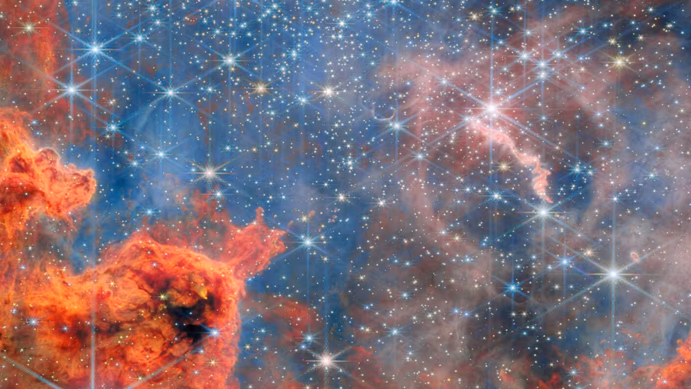 Dwarf stars in a glittering sky, as captured by the James Webb Space Telescope, which uses quantum‑based detectors, allowing scientists to see deeper into space and time than ever before. 
