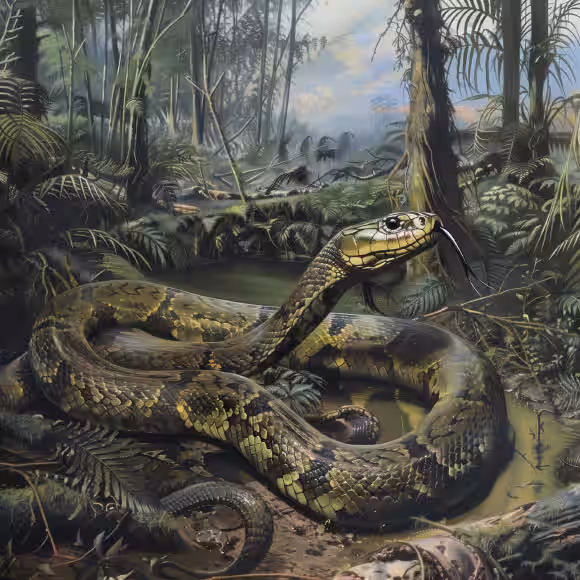 An Artistic Interpretation Of The Ancient Giant, Vasuki Indicus.