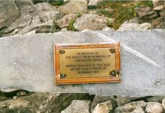 The Plaque That Is Attached To One Of The Propeller Blades