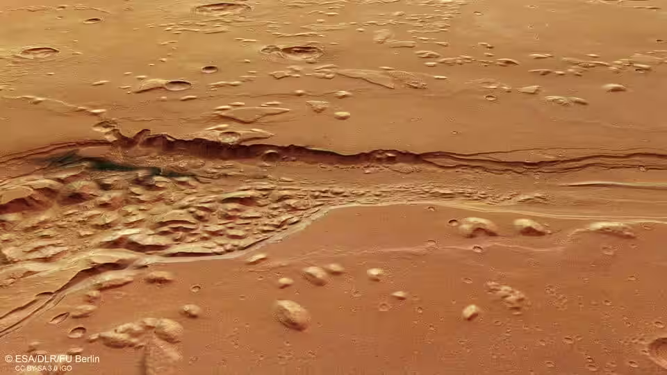 A View From Above Shalbatana Vallis On Mars Article