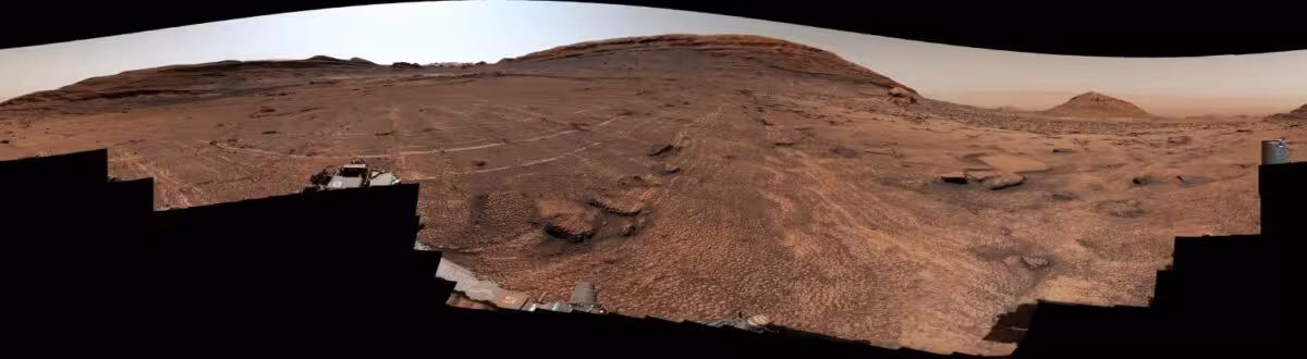 Curiosity’s Panoramic View Of The Martian Polygon Landscape.