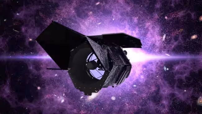 An Artist’s Concept Of The Nancy Grace Roman Space Telescope In Space.