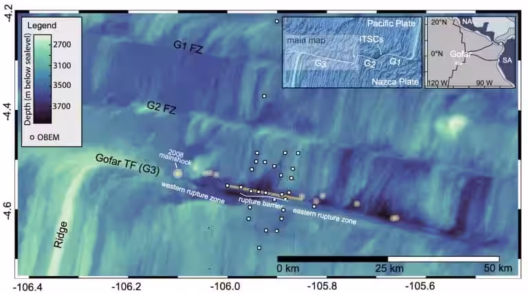 Map Of The Gofar Transform Fault