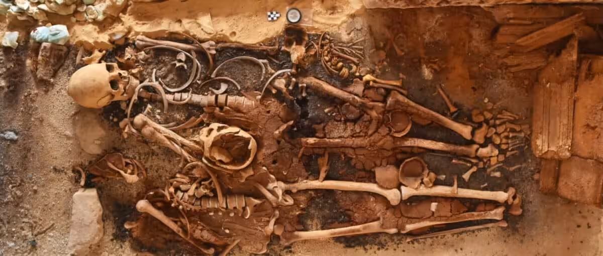 Human Remains Found During The Excavation Of Ancient Tombs At Marina El Alamein
