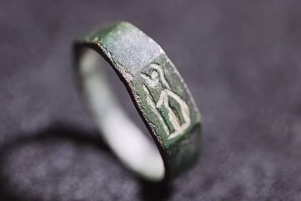 The Ancient Bronze Ring Discovered By A Teenager On Mount Carmel.