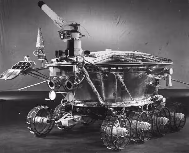 The Soviet Lunokhod 1 Rover On The Moon.