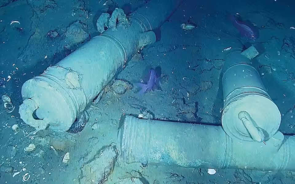 More Than 300 Years Passed Before These Cannons Were Discovered On The Seabed.