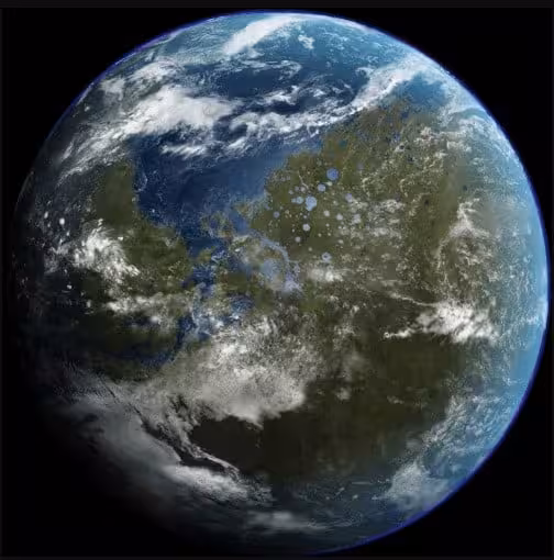 Artist's Impression Of Mars After Terraforming