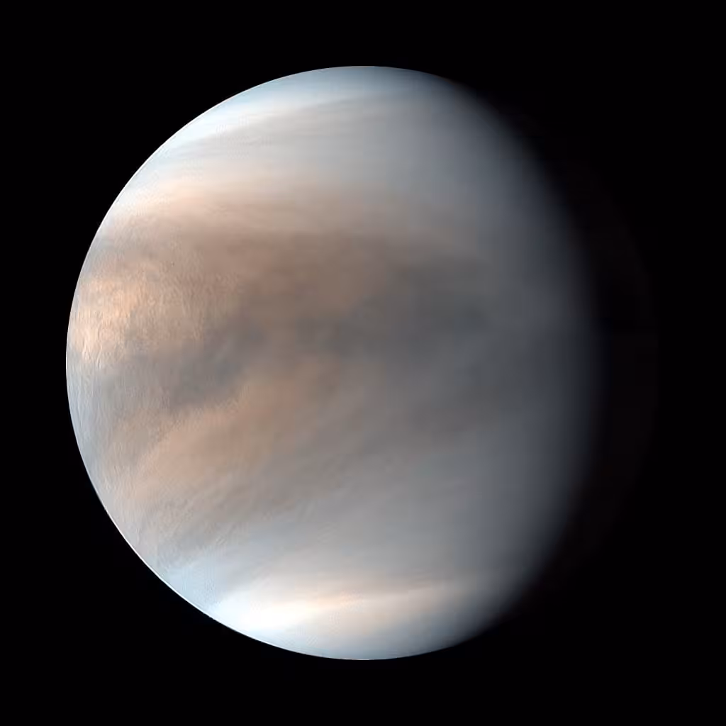 The Japanese Akatsuki Spacecraft Captured This Image Of Venus And Its Complex Cloud Layers.
