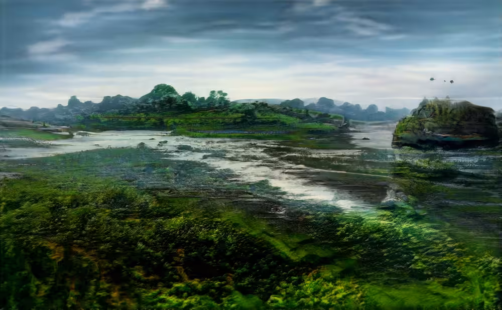 A,beautiful,and,slightly,abstract,scenery.