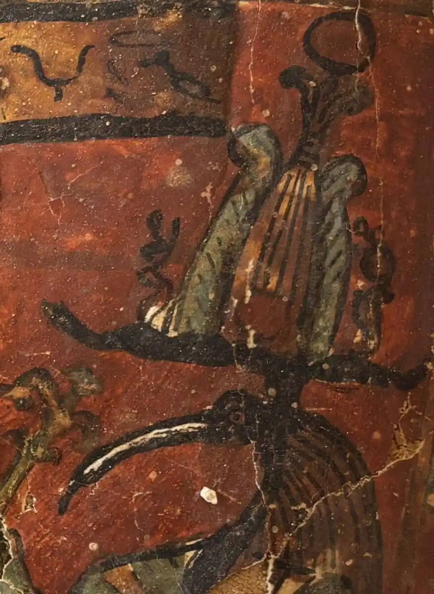 Ancient Funerary Painting From The Aswan Necropolis.
