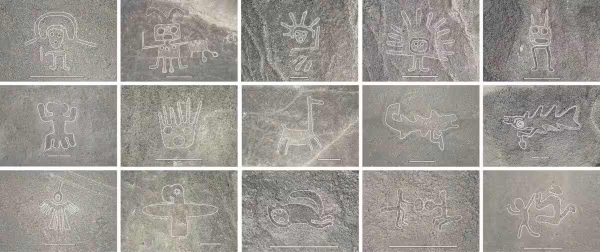 Fifteen Of The 303 Newly Identified Relief Type Geoglyphs Uncovered During The Ai Assisted Survey In Peru.
