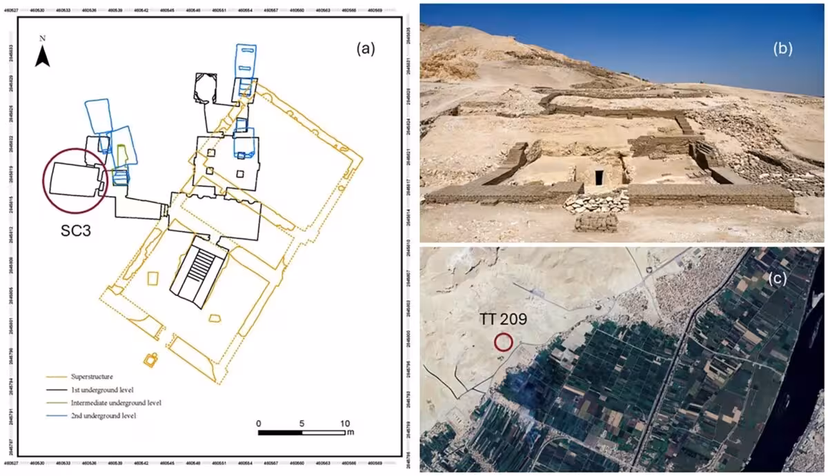 Location And Architectural Context Of Theban Tomb 209 (tt 209)