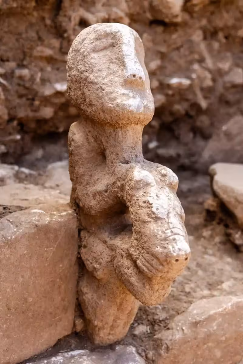 A Close View Of The Remarkable Karahantepe Sculpture