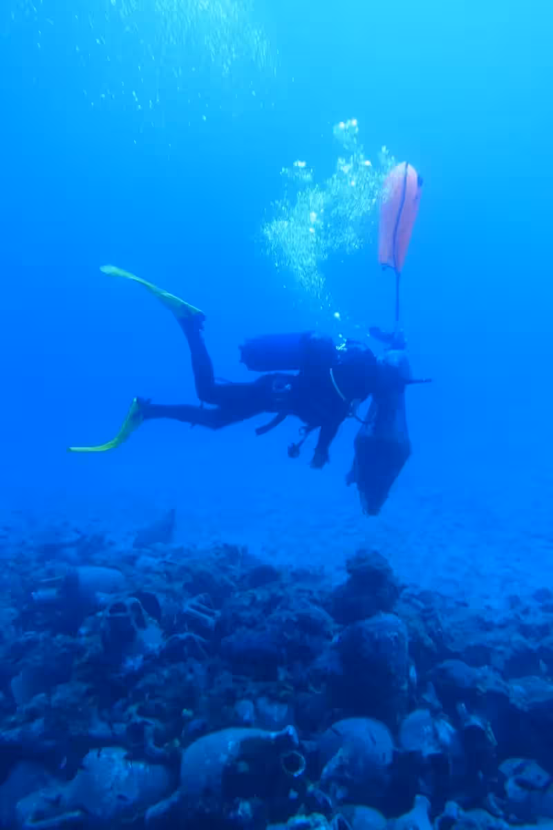 Ancient merchant ship with 600 amphorae found off Greece's Andros Island