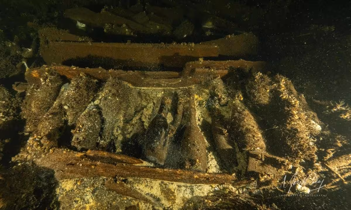 Champagne Bottles Still Neatly Lined Up On The Sailing Ship