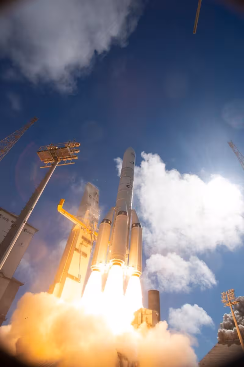 Liftoff First Ariane 6 Liftoff With P160c Based Boosters Article