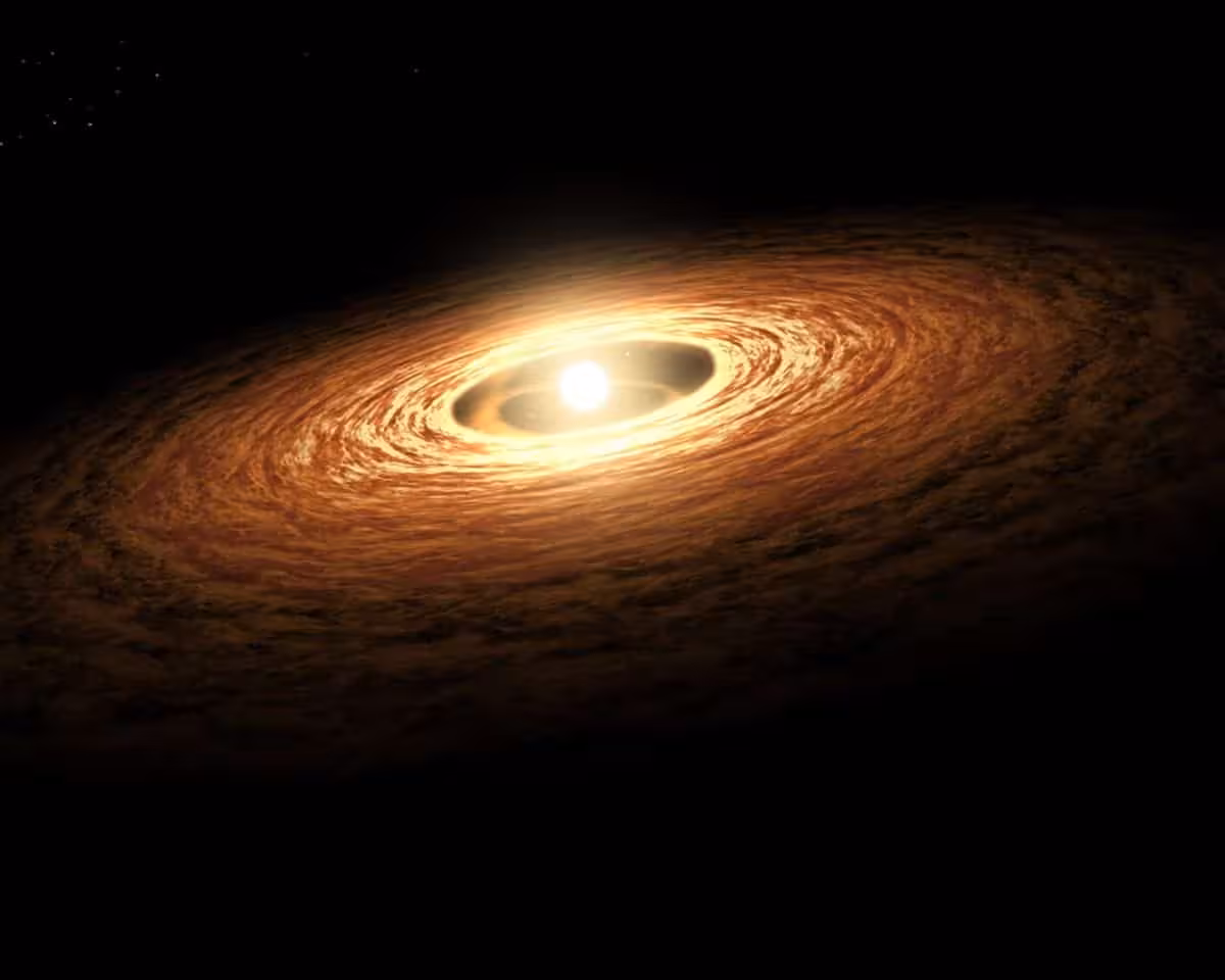 Artist’s Impression Of Protoplanetary Disc