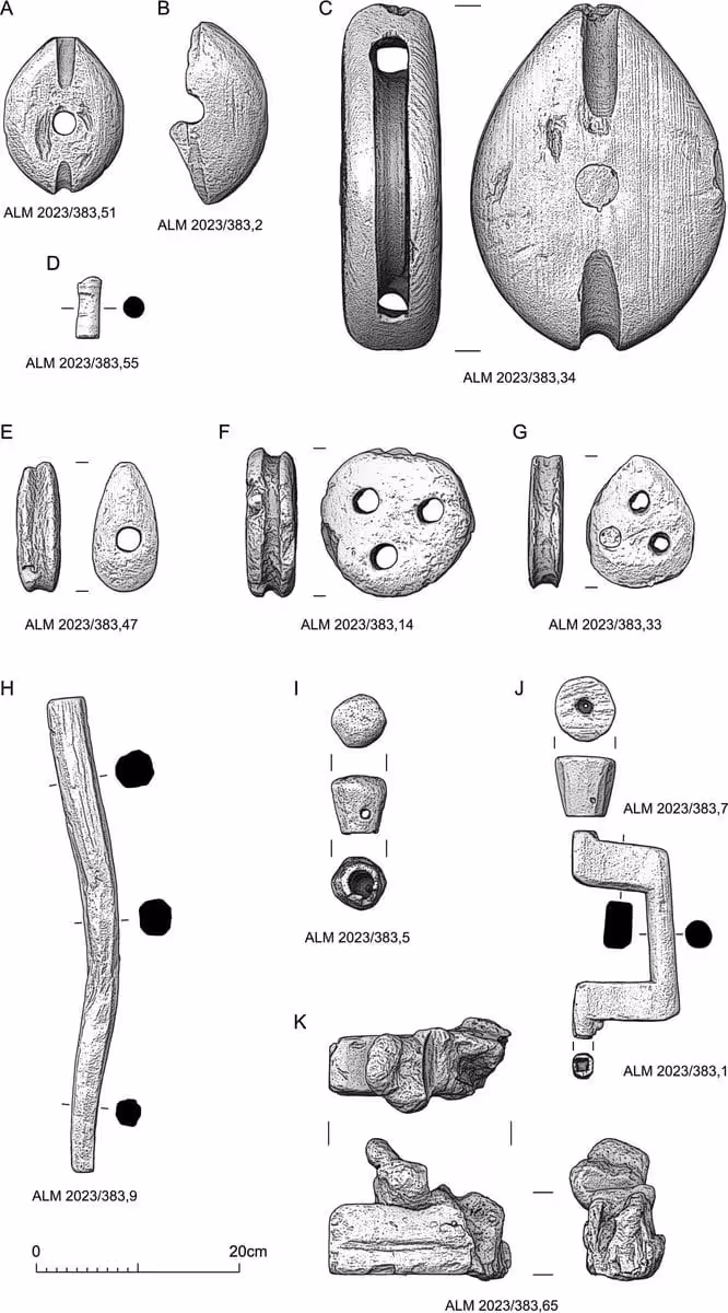 Remains Of Tackles And Carpentry Tools Recovered From The Site During The Archaeological Campaign