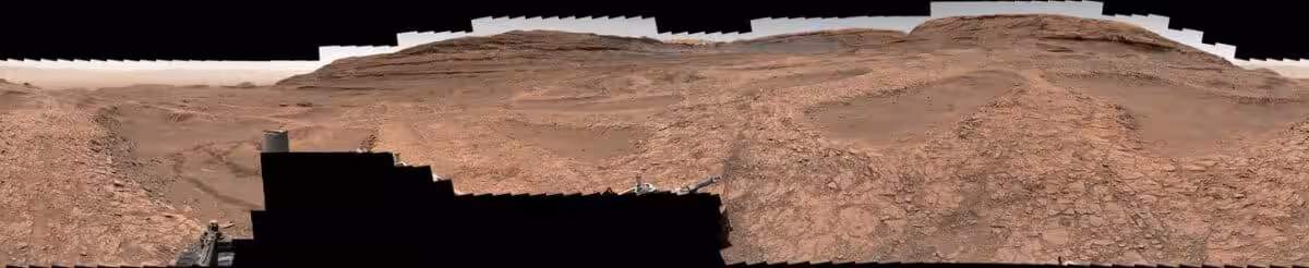 A Late 2025 Panorama From Curiosity Highlights Mars’ Boxwork Formations.