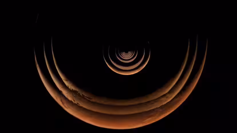 A Time Lapse Shows Mars As Seen By Nasa’s Psyche Spacecraft Between May 2 and 15.