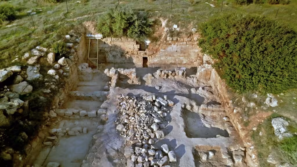The Newly Uncovered Forecourt Of The Cave Of Salome Following Recent Archaeological Excavations.